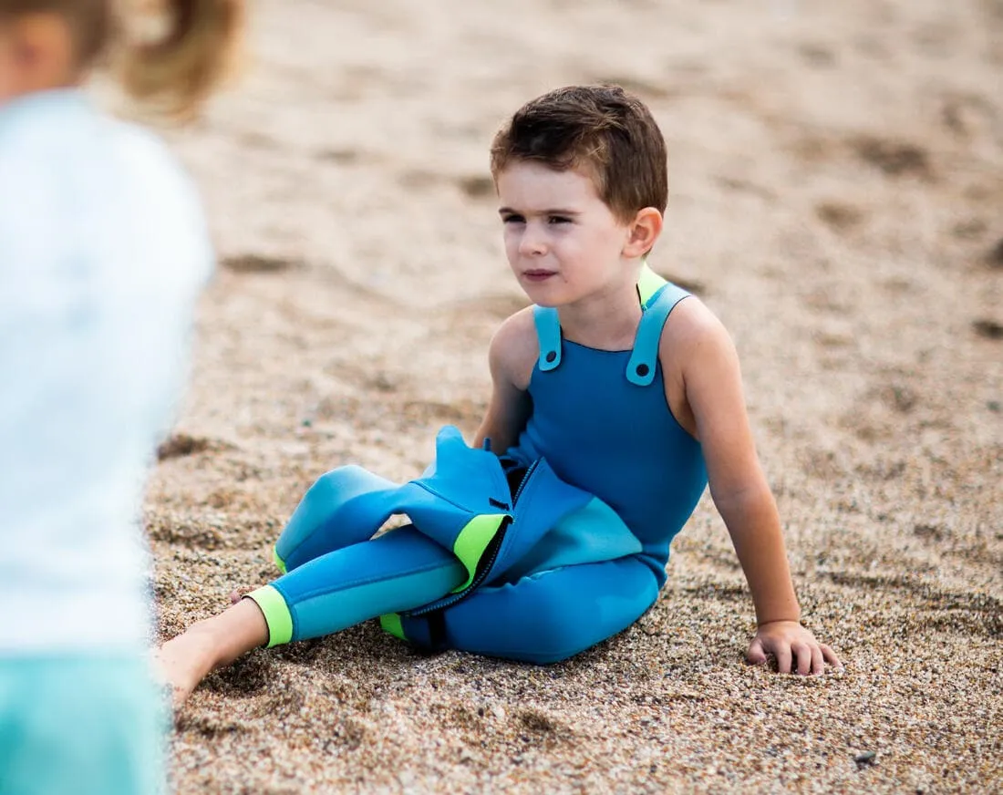Combinaison Néoprène Natation  Jeune Enfant - TI WARM - Bleue