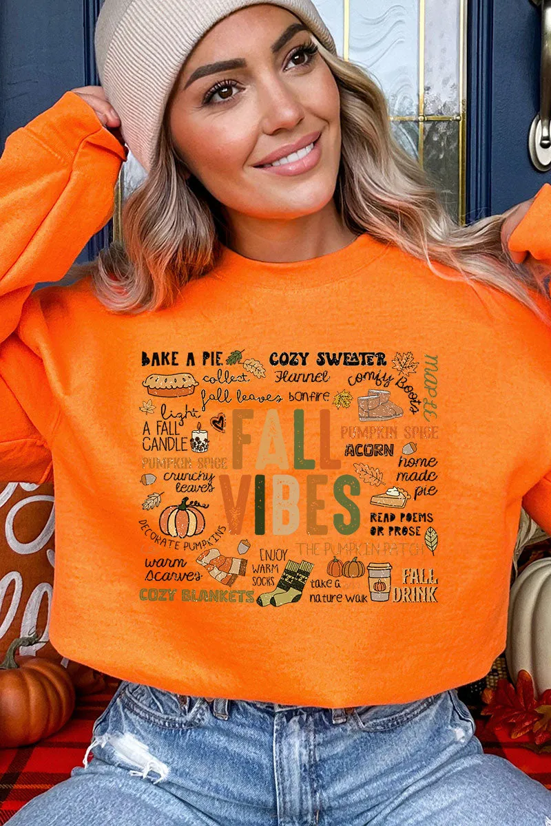 Cozy Fall Vibes Heavy-weight Crew Sweatshirt