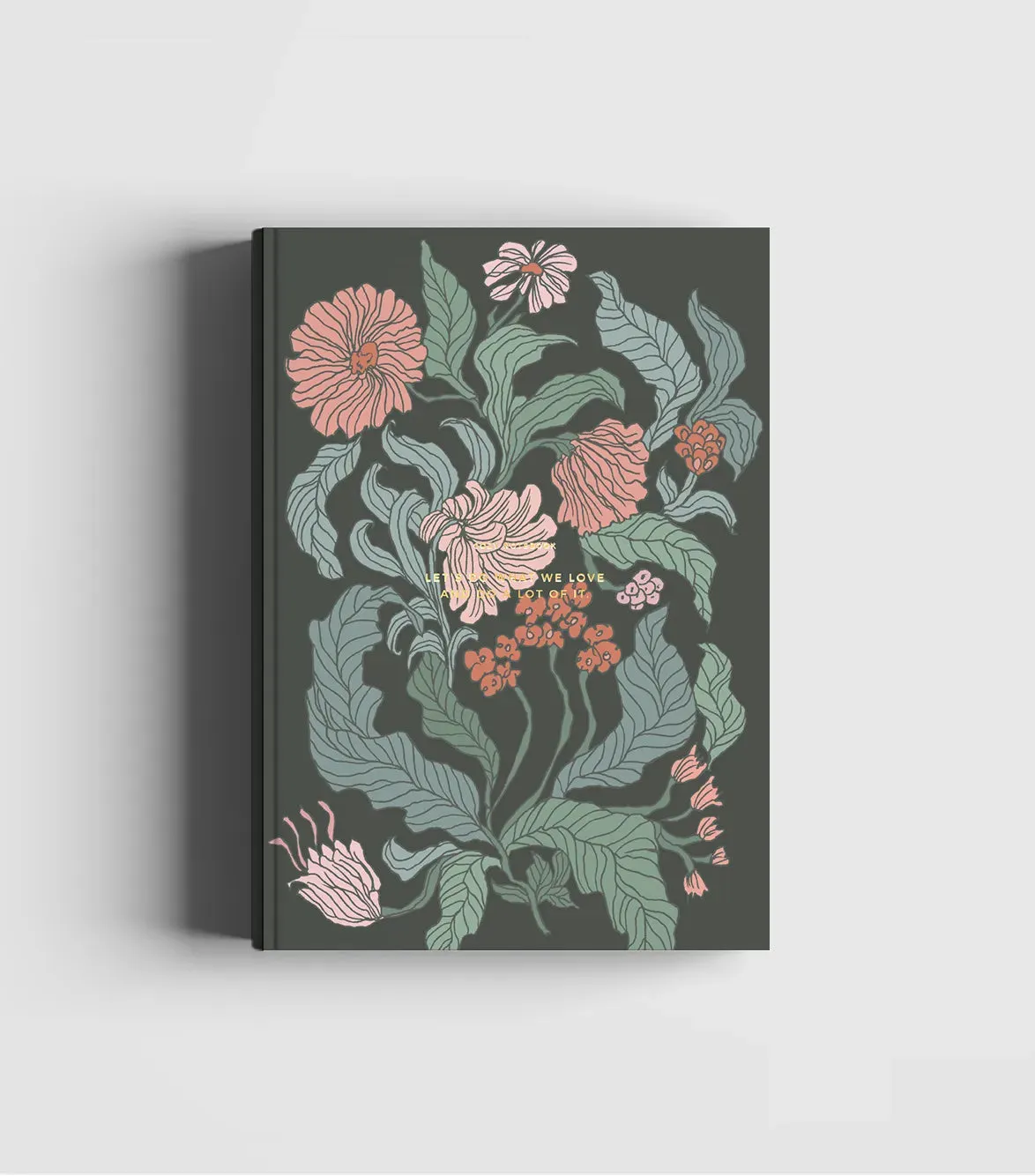 Cozy Flower Notebook – Peace Lily