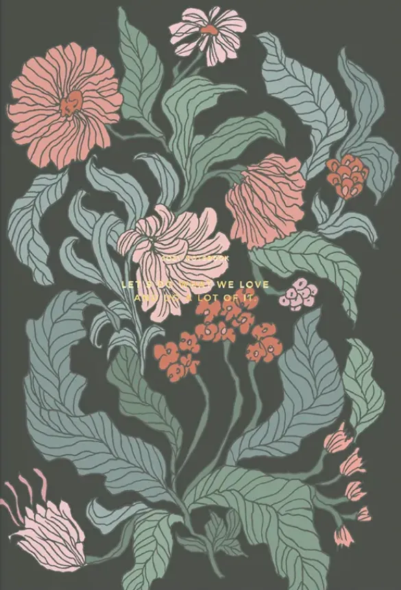Cozy Flower Notebook – Peace Lily