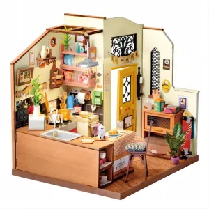 Cozy Kitchen DG159 Robotime DIY Dollhouse Miniatures Kit