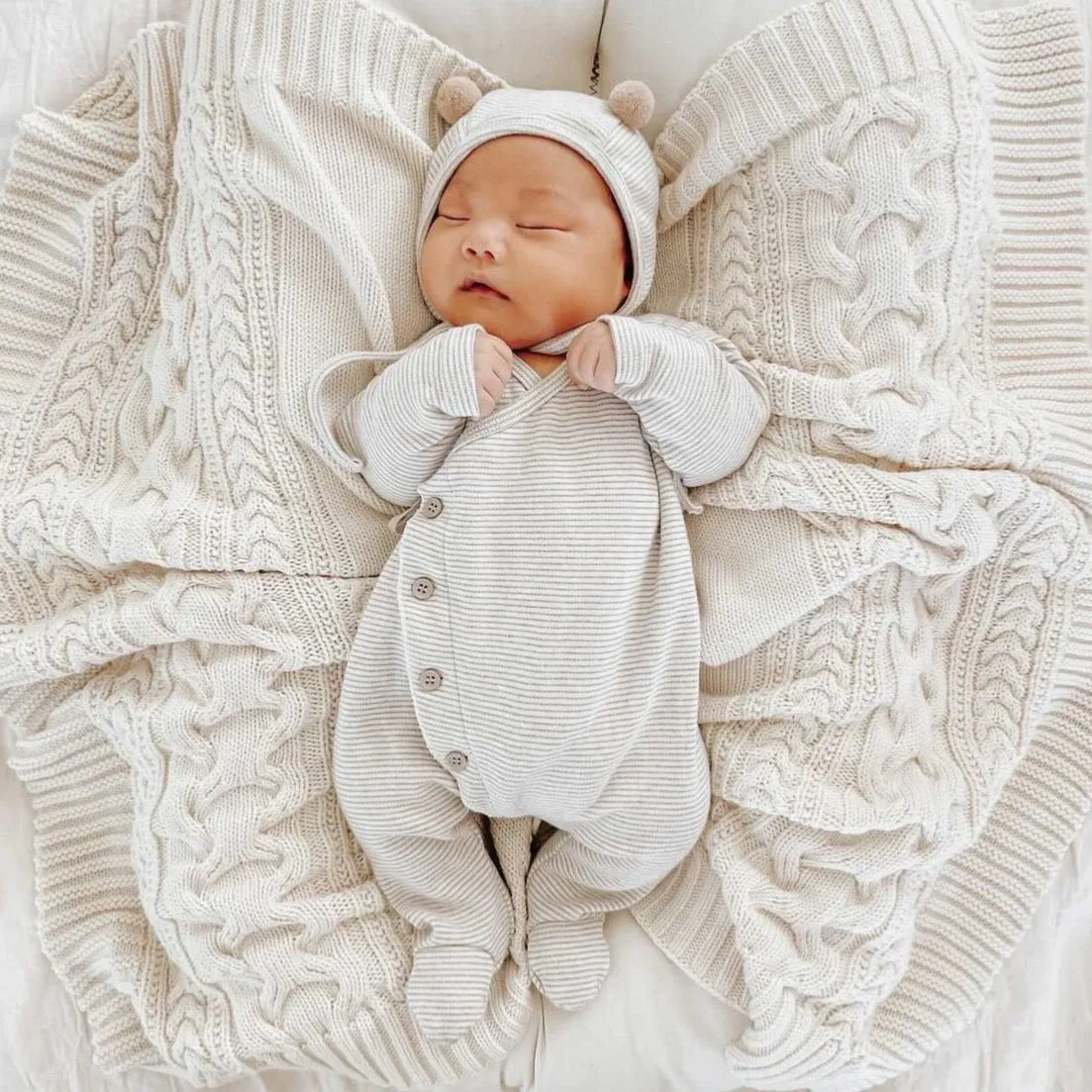 Cozy Romper with Bonnet