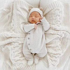 Cozy Romper with Bonnet