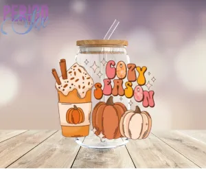 Cozy Season (Drinks and Pumpkin) UV DTF Decal