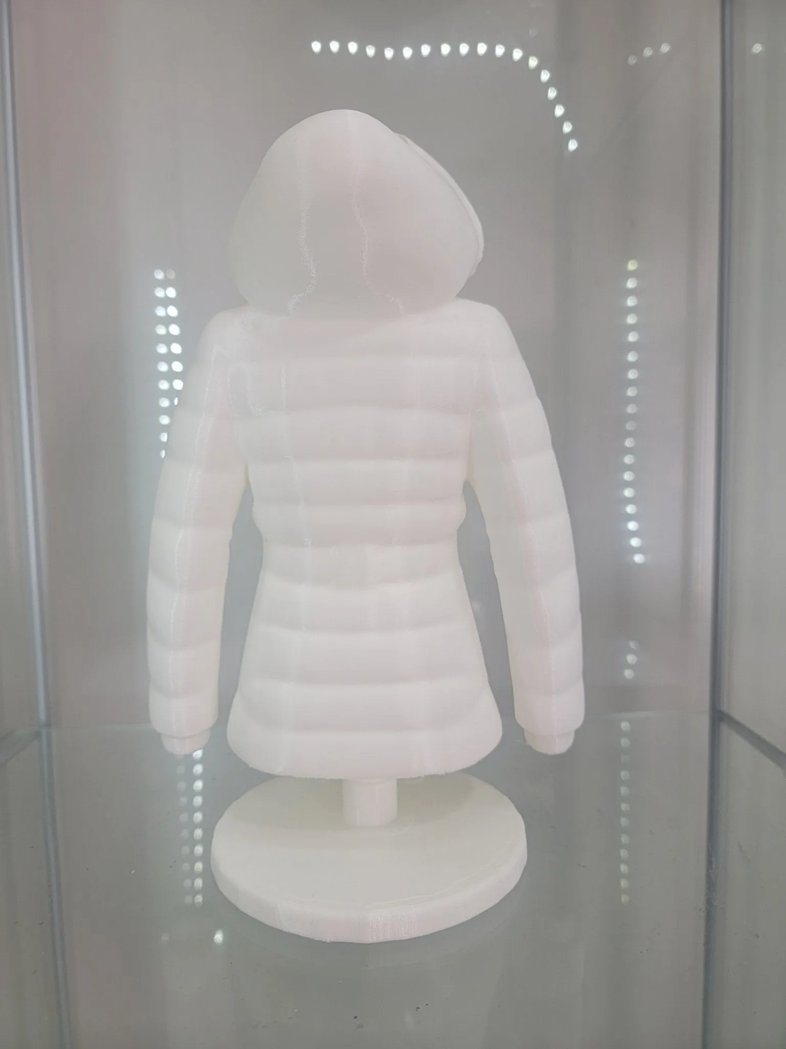 Cozy Winter Coat Makeup Brush Holder - Stylish Vanity Decor