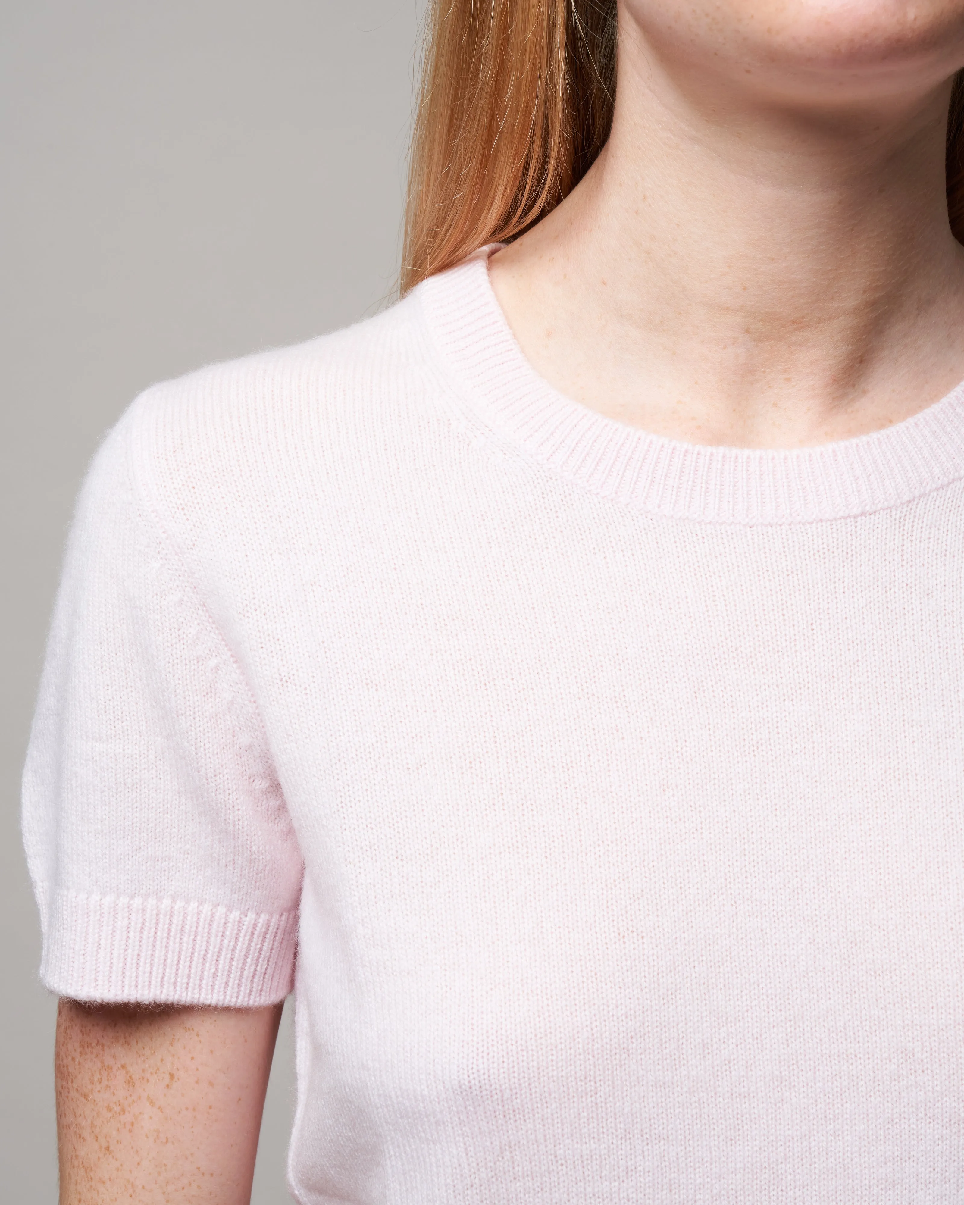 crewneck ss sweater - pecan