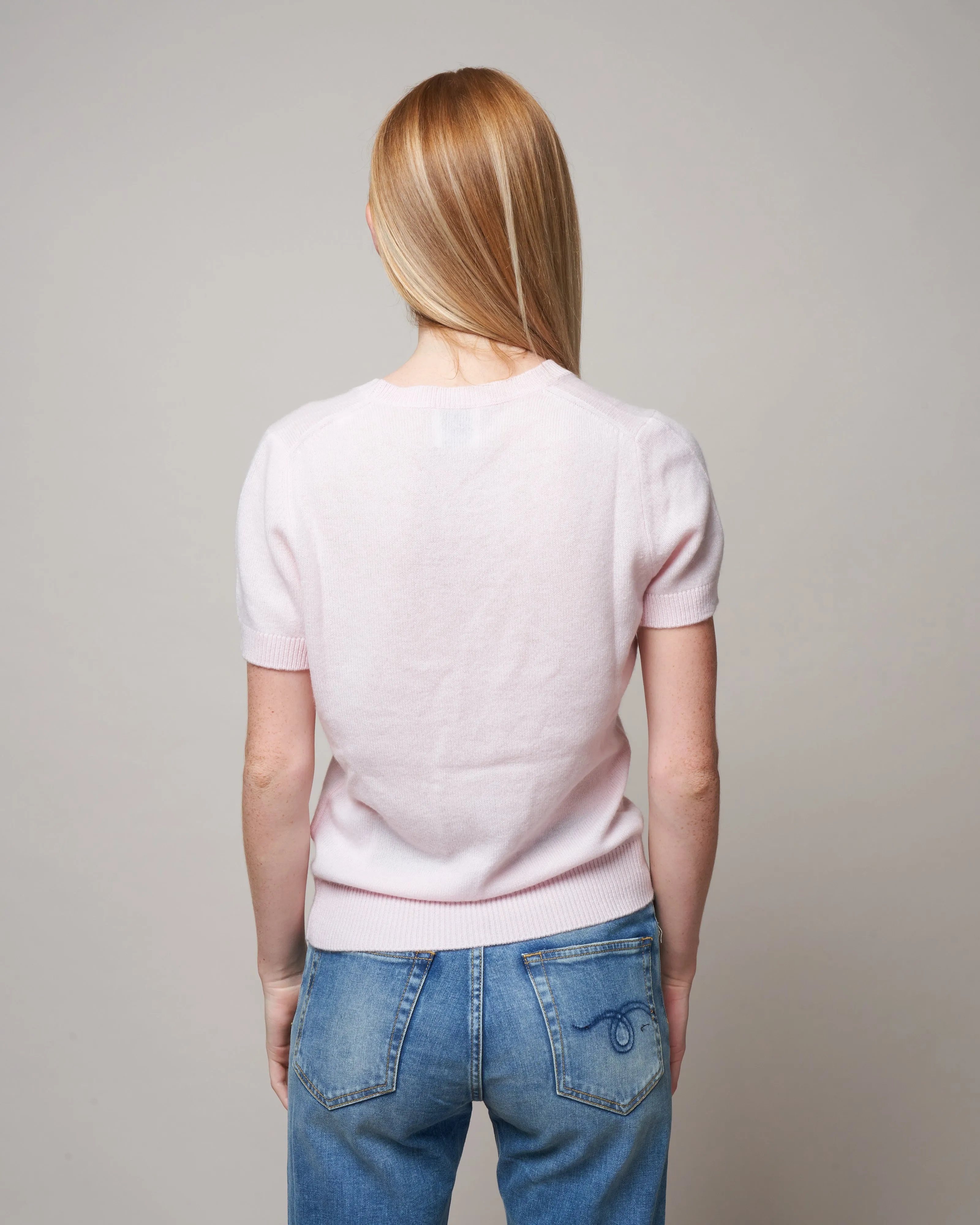 crewneck ss sweater - pecan
