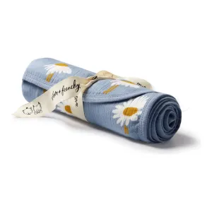 Daisy Floral Organic Crinkle Bunny Rug