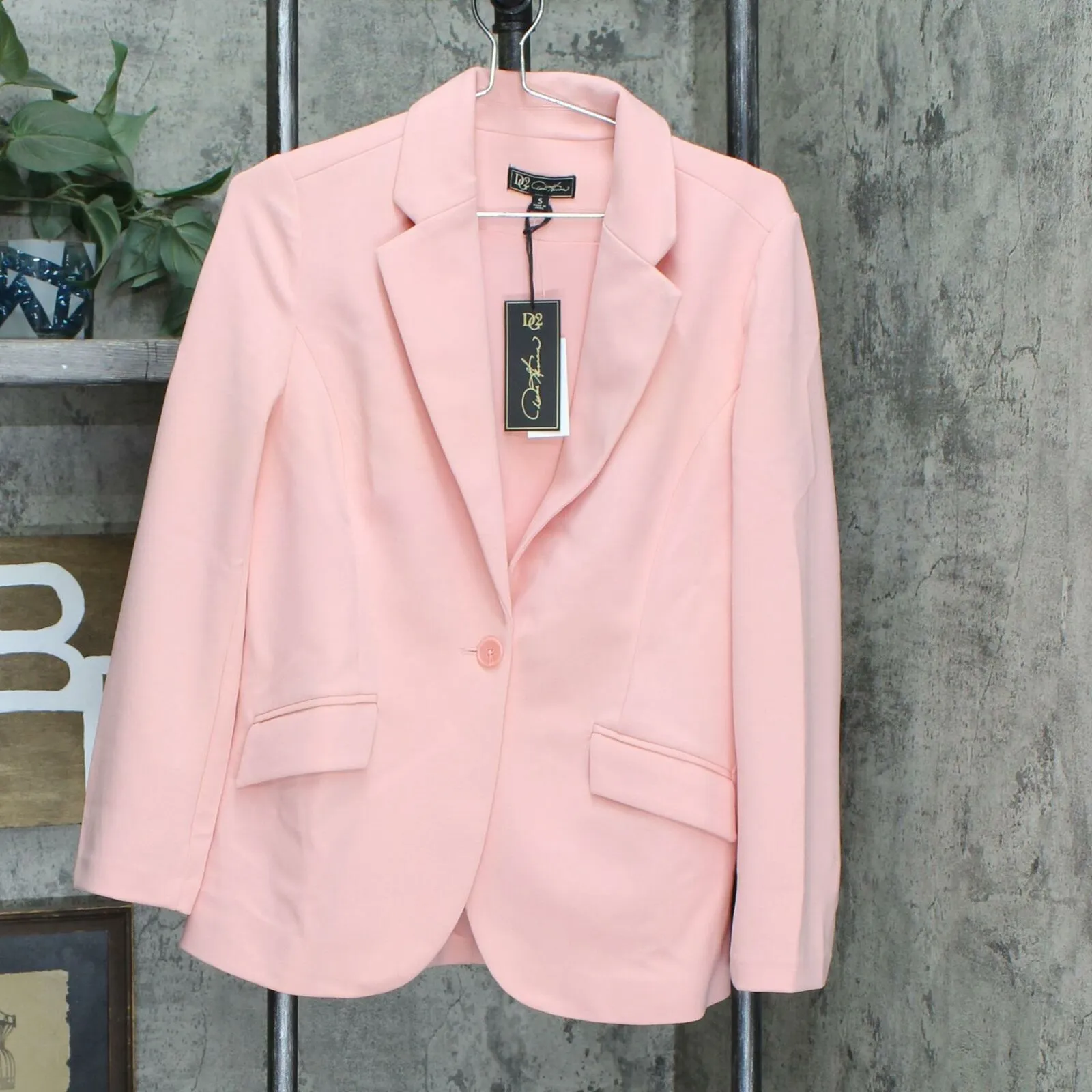 DG2 by Diane Gilman Women's Stretch Crepe Blazer