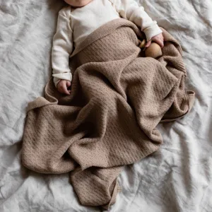 Dora Merino Wool Winter Blanket (Sand)