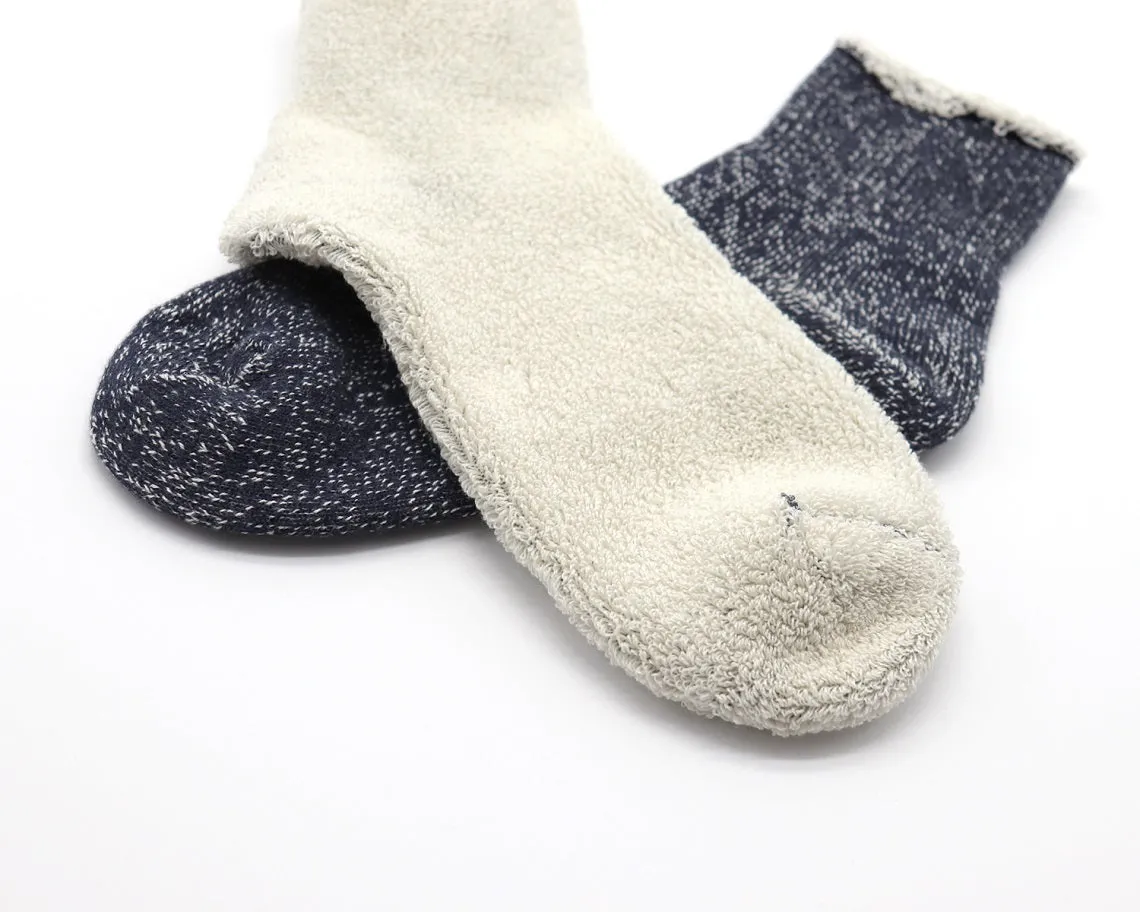 Double Face Ankle Socks - Organic Cotton - Navy