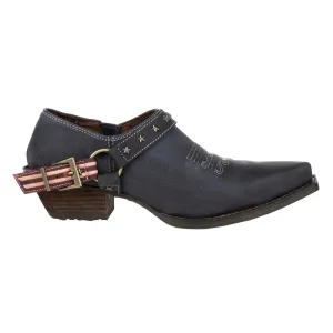 Durango Crush  DRD0365 Womens Blue Leather Slip On Ankle & Booties Boots