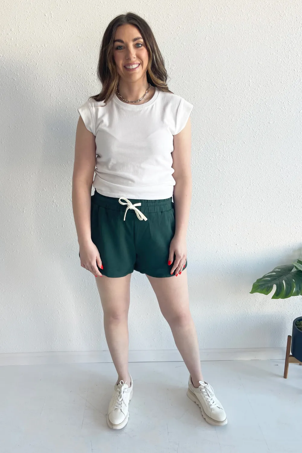 Elastic Waistband Lounge Shorts