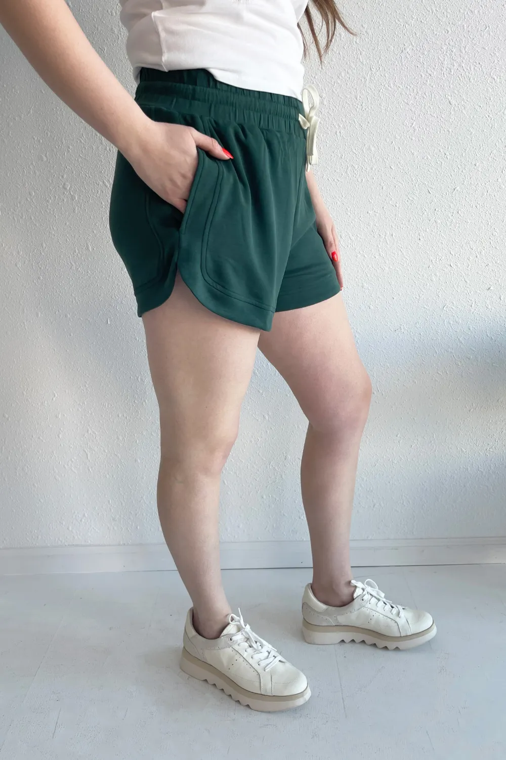 Elastic Waistband Lounge Shorts