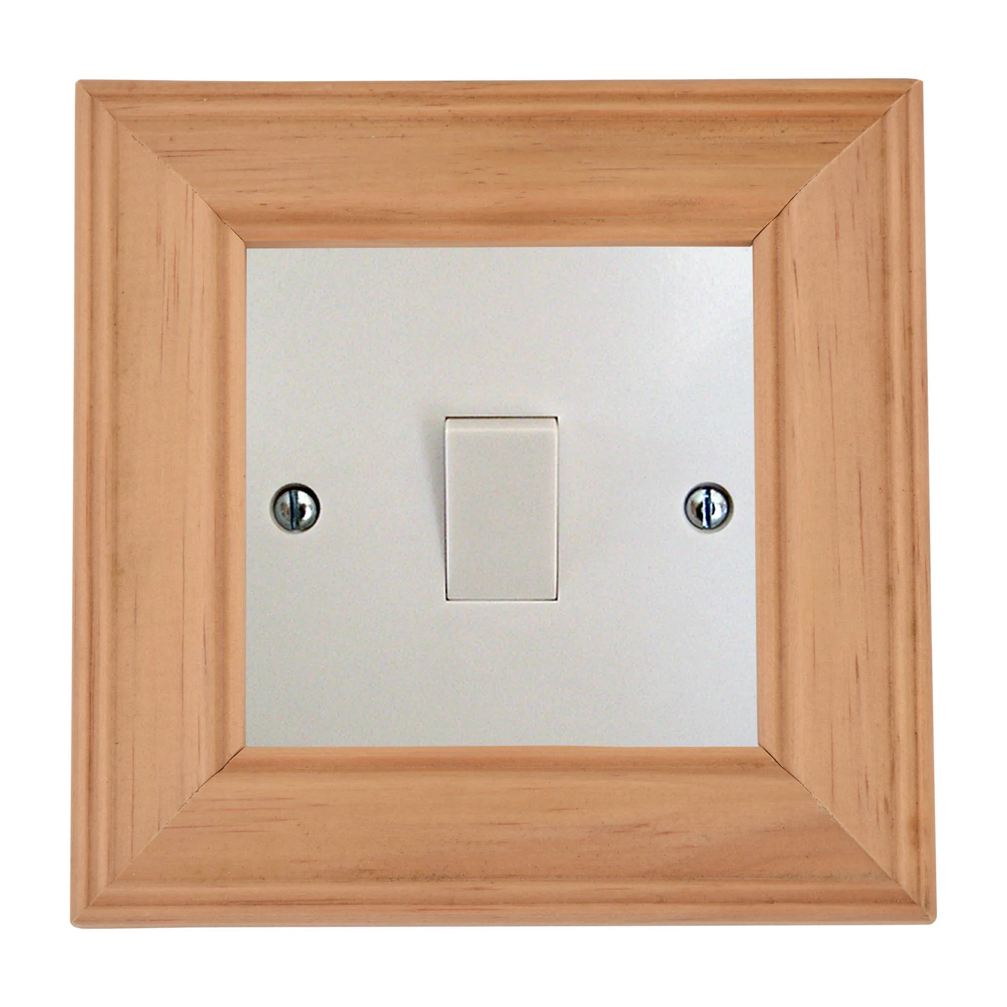 ElekTek Switch Surround Ovolo Frame Cover Finger Plate Pine Shades