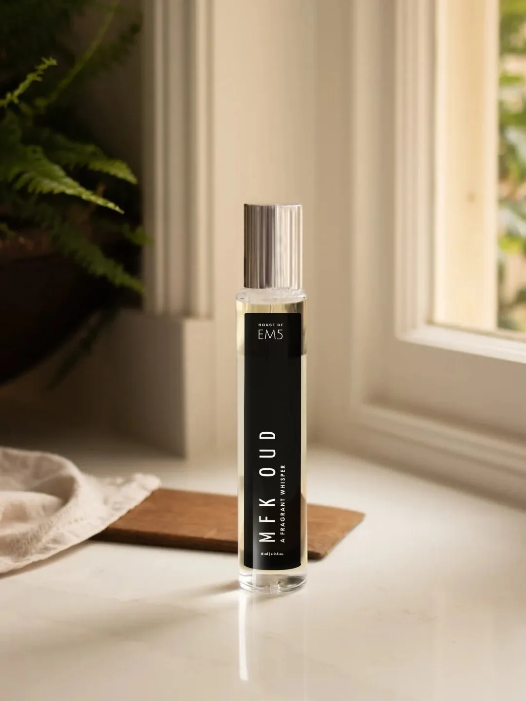 EM5™ MFK Oud Unisex Perfume EDP Spray for Men & Women | Warm Spicy Oud Aromatic Fragrance Accords | Luxury Gift for Him / Her | Variants Available: 50 ml Spray / 15 ml Spray