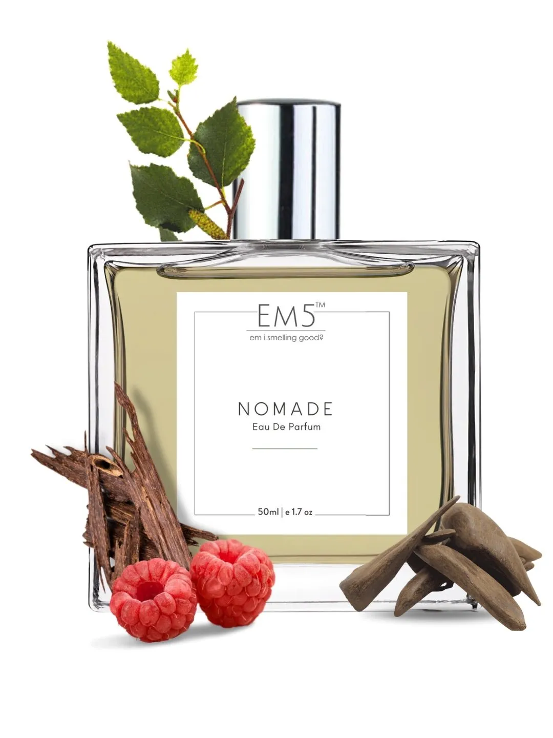 EM5™ Nomade Unisex Perfume EDP Spray for Men & Women | Amber Oud Smoky Leather Fragrance Accords | Luxury Gift for Him / Her | Variants Available: 50 ml Spray / 15 ml Spray