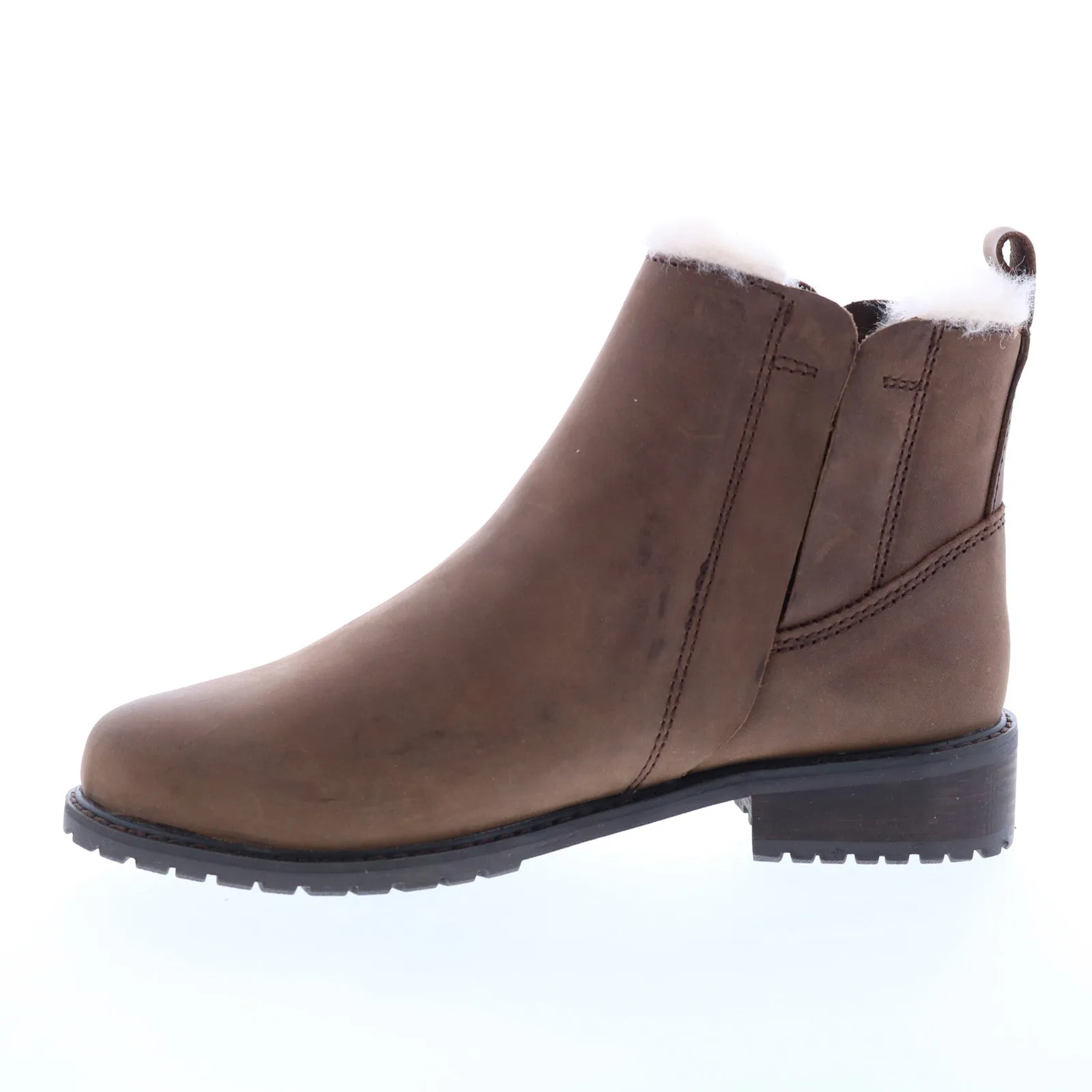 Emu Australia Pioneer Leather W11692 Womens Brown Ankle & Booties Boots