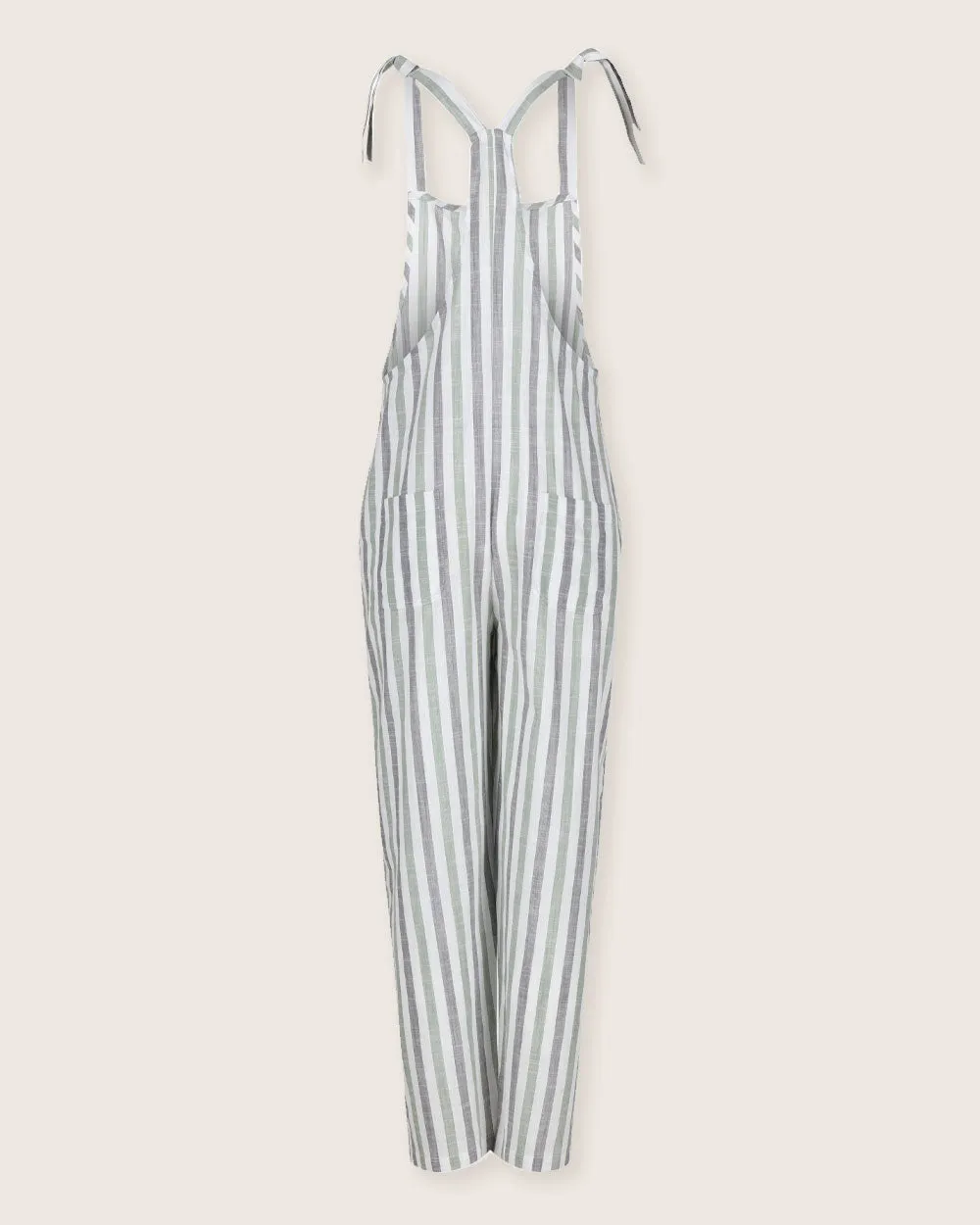 Erin Woven Stripe Dungarees