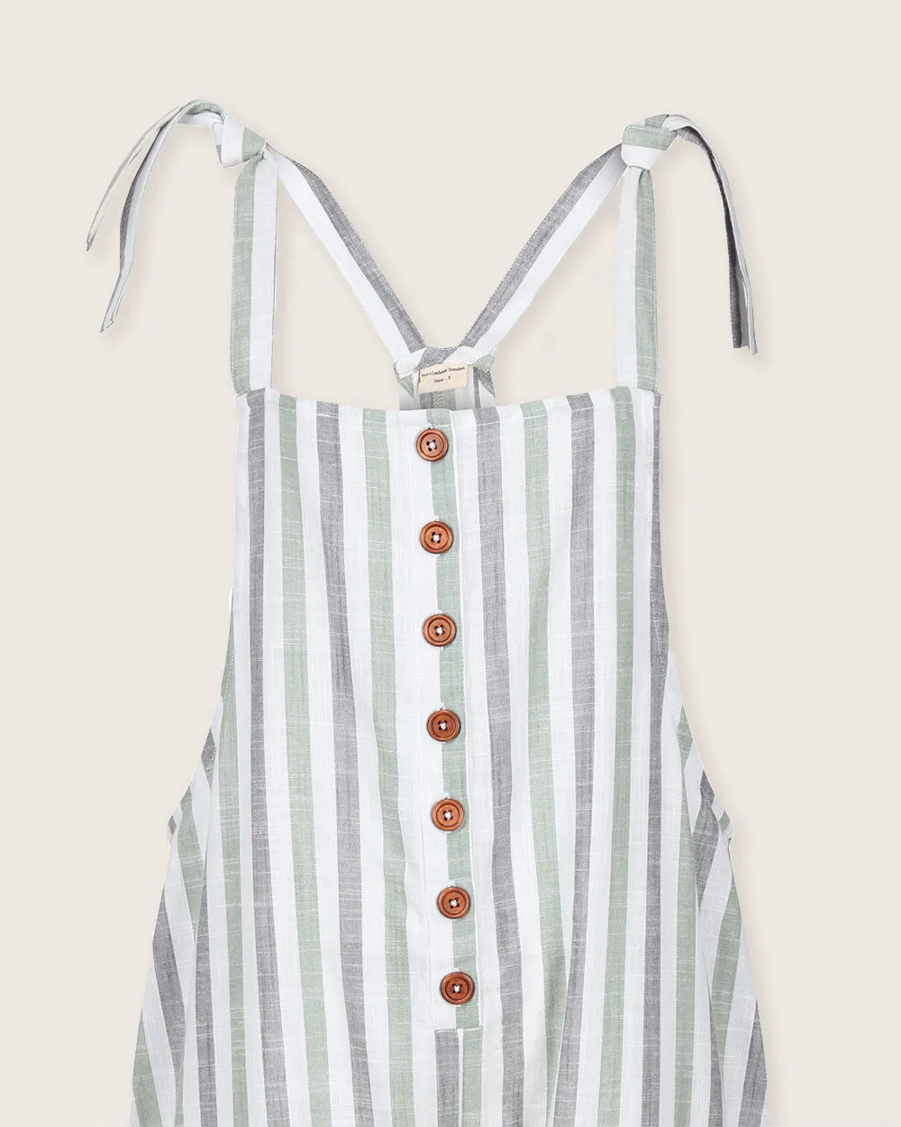 Erin Woven Stripe Dungarees