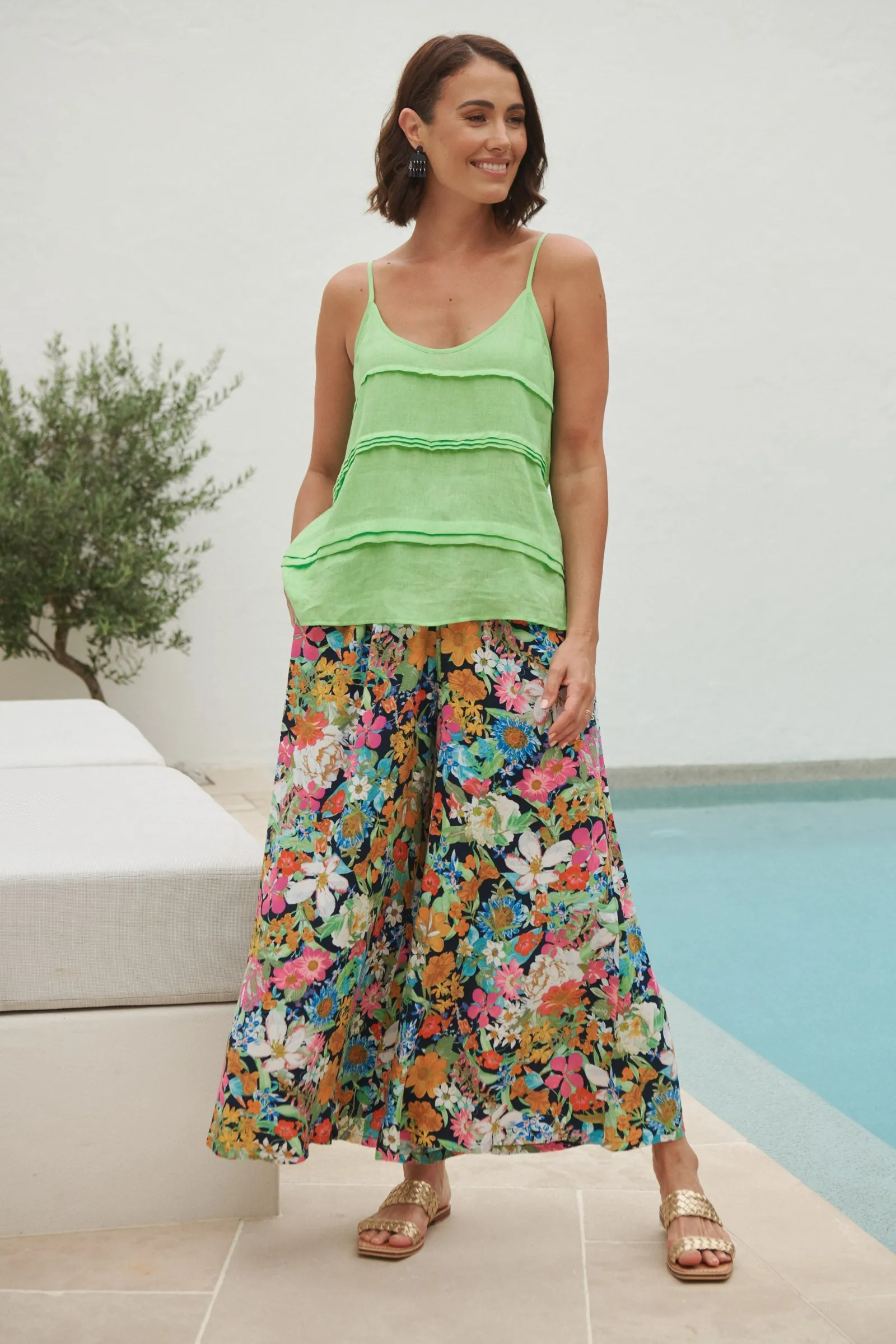 Esprit Pant - Navy Flourish