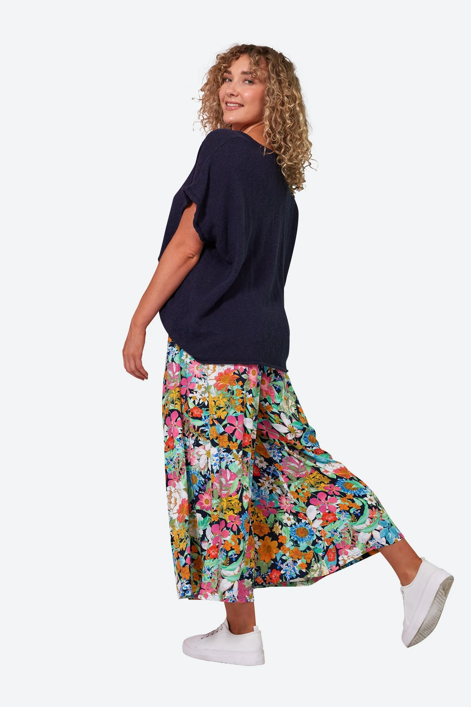 Esprit Pant - Navy Flourish