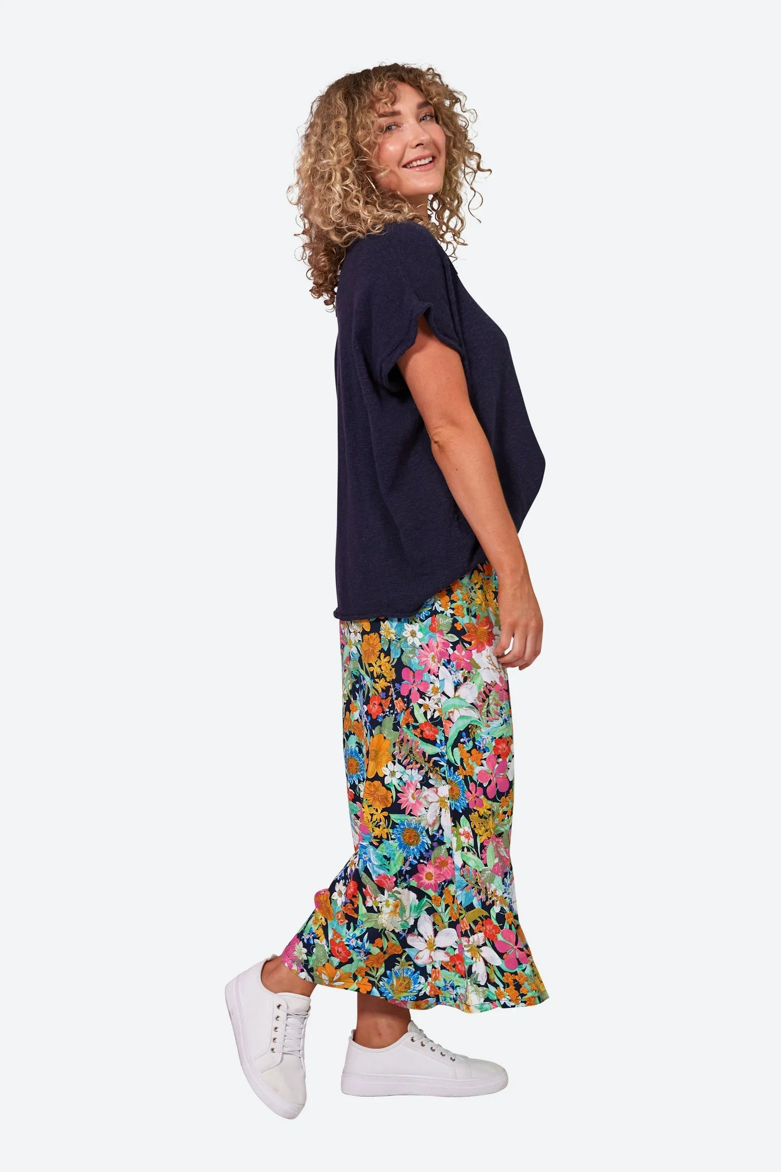 Esprit Pant - Navy Flourish