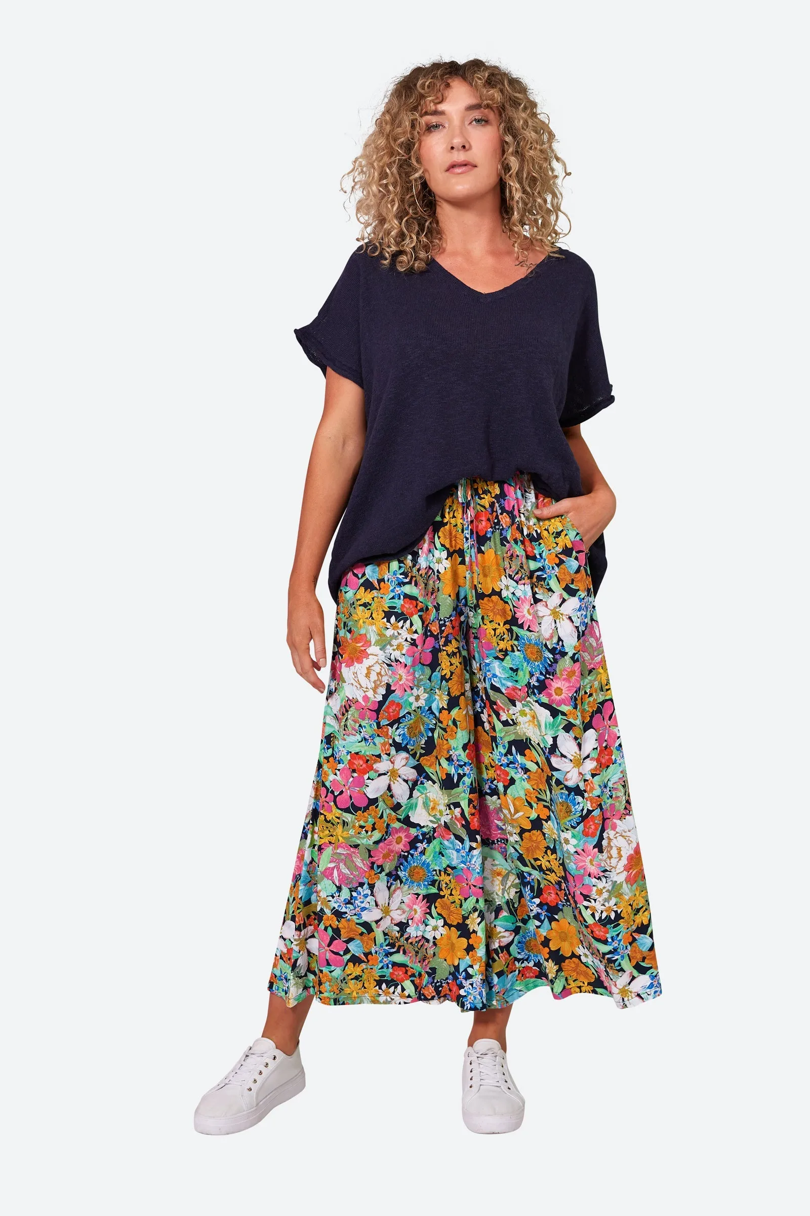 Esprit Pant - Navy Flourish