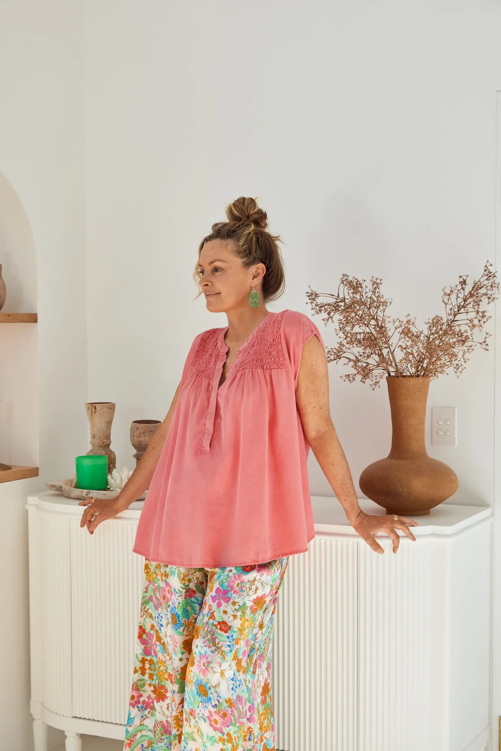Esprit Pant - Pink Flourish