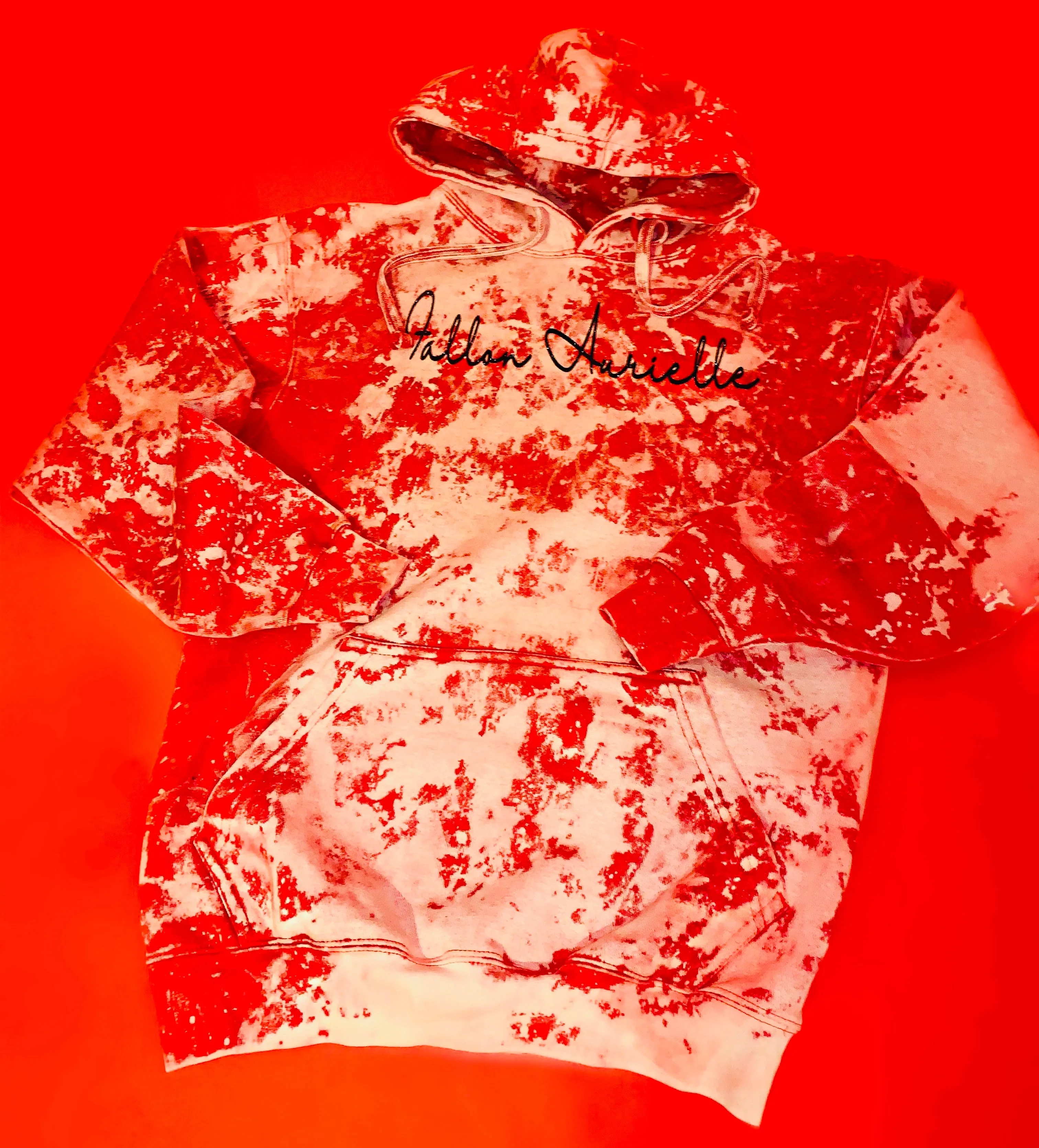 Fallon Aurielle Kids & Unisex Adults Signature Revenge Jogging Set (Red & White)