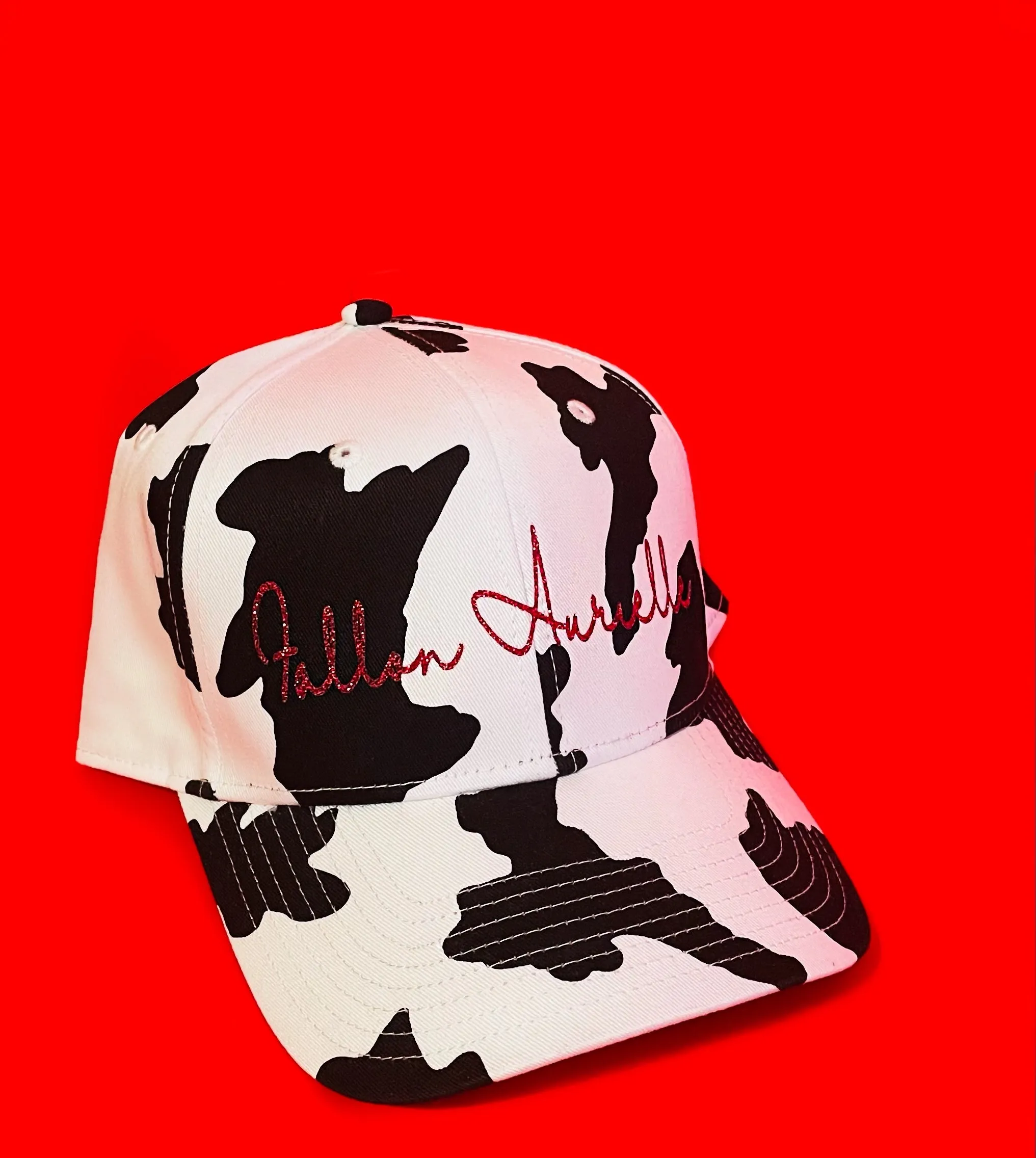 Fallon Aurielle Signature Stylish Cow Snapback Hat