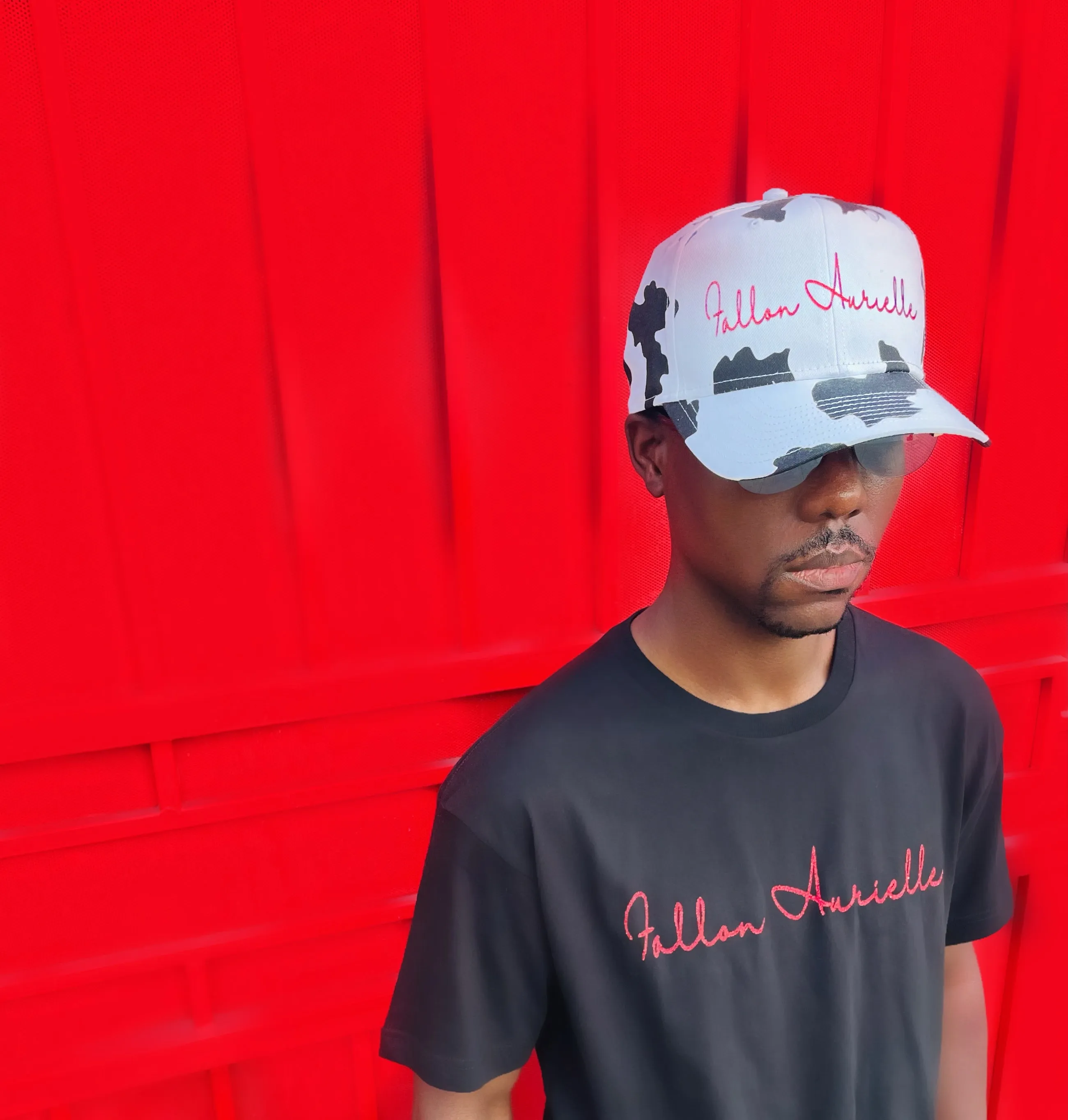 Fallon Aurielle Signature Stylish Cow Snapback Hat