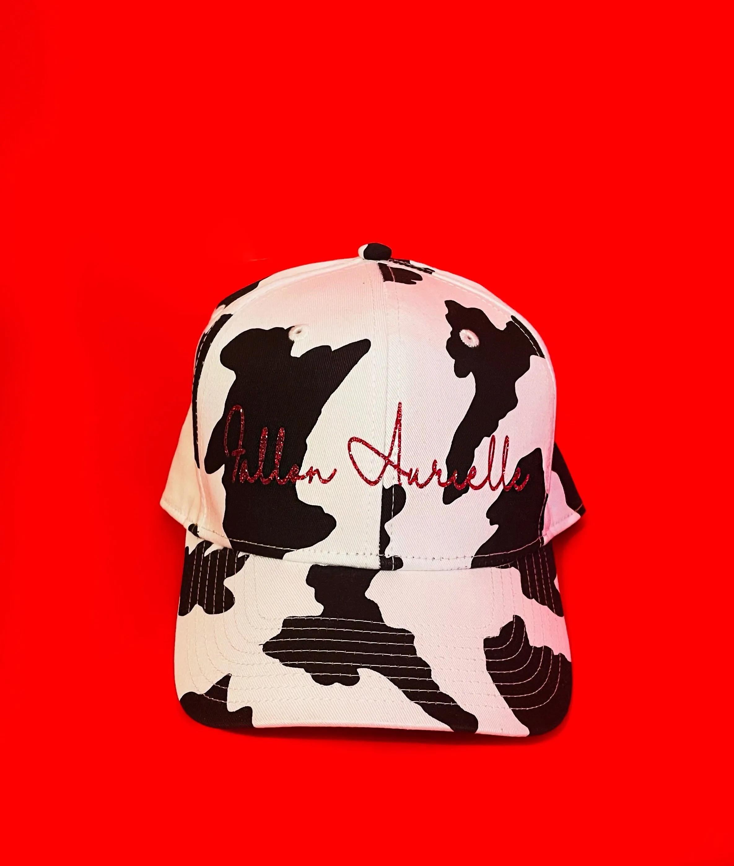 Fallon Aurielle Signature Stylish Cow Snapback Hat