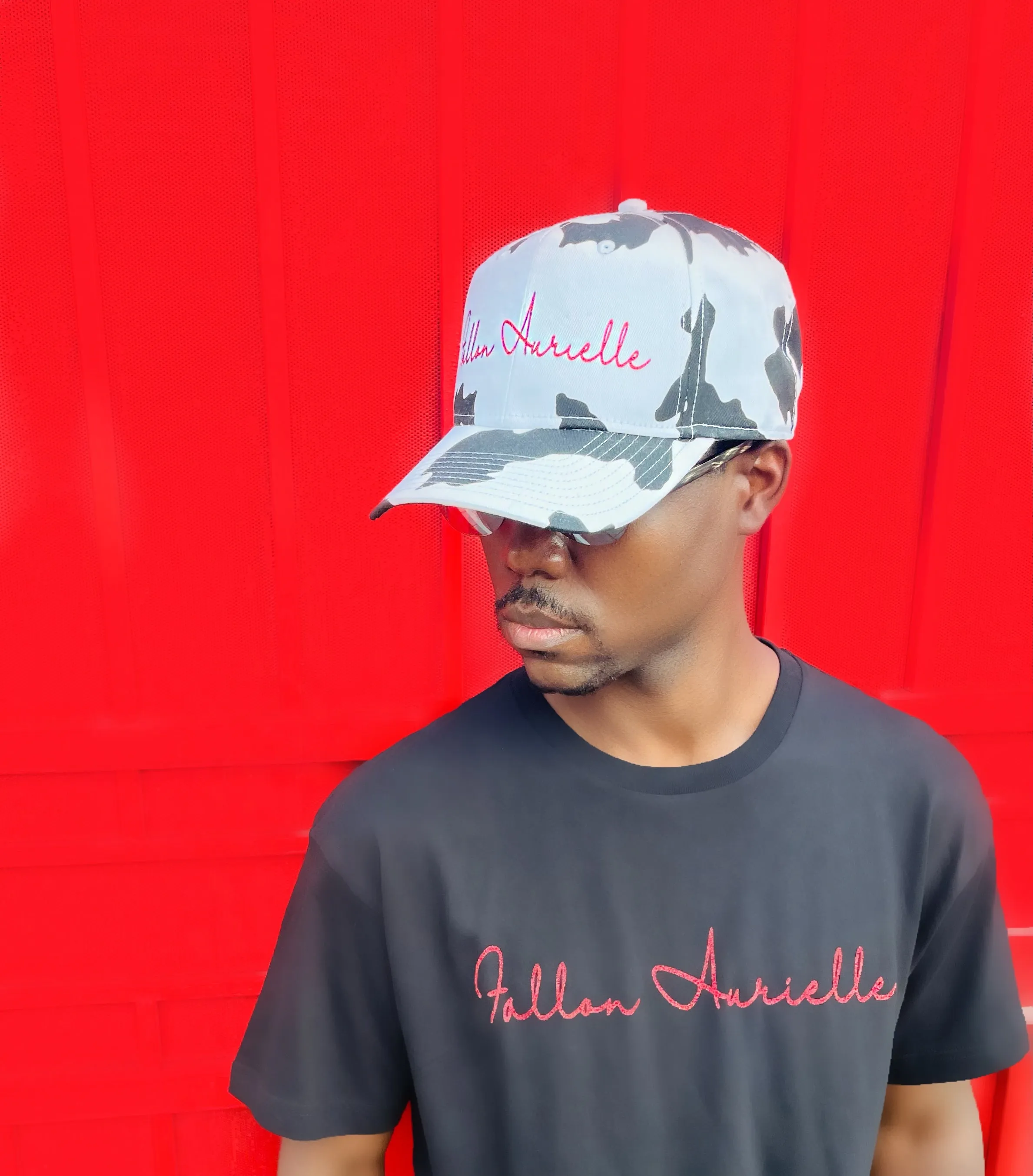 Fallon Aurielle Signature Stylish Cow Snapback Hat