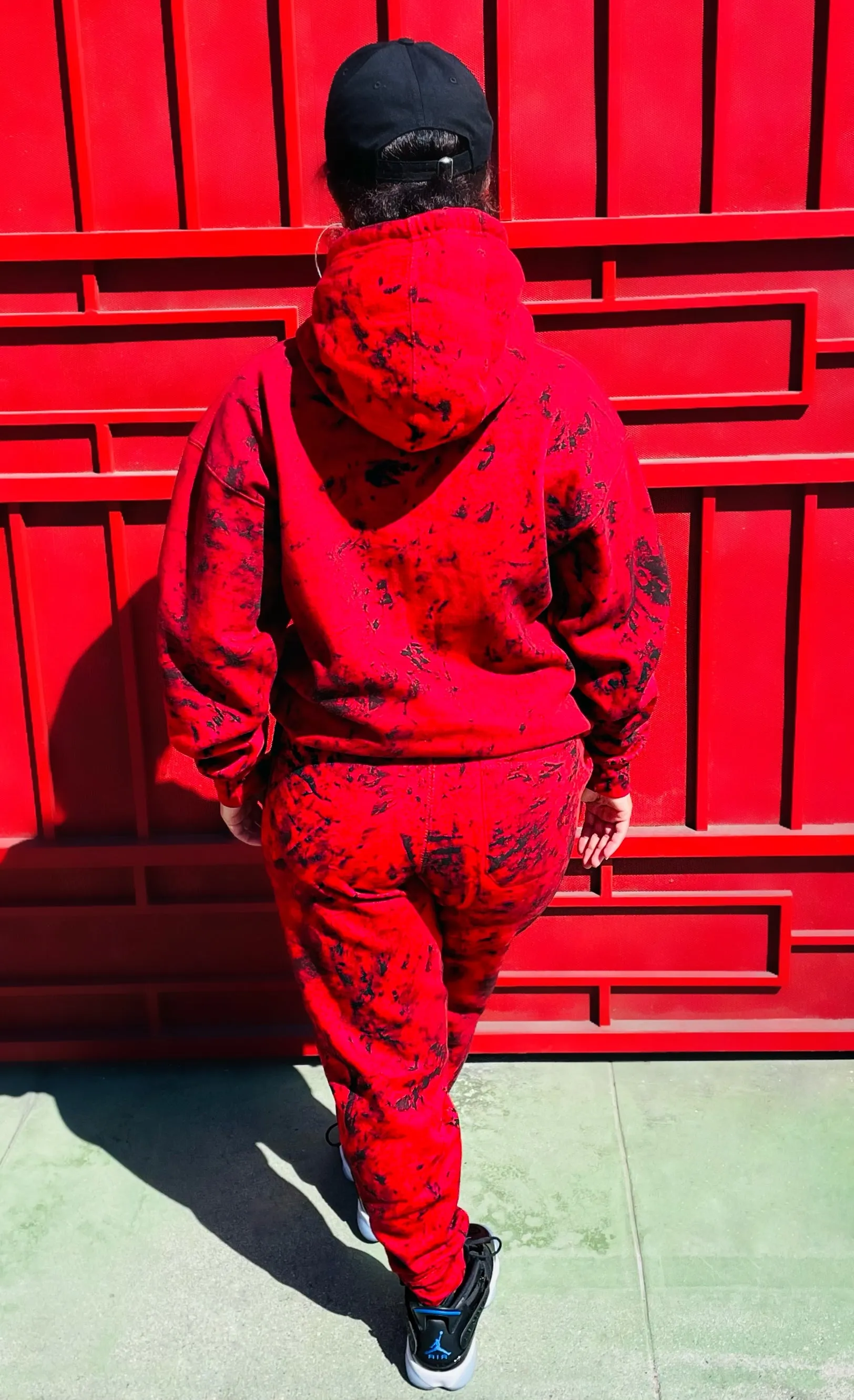 Fallon Aurielle Unisex Signature Fire Hoodie (Red, Black & White)