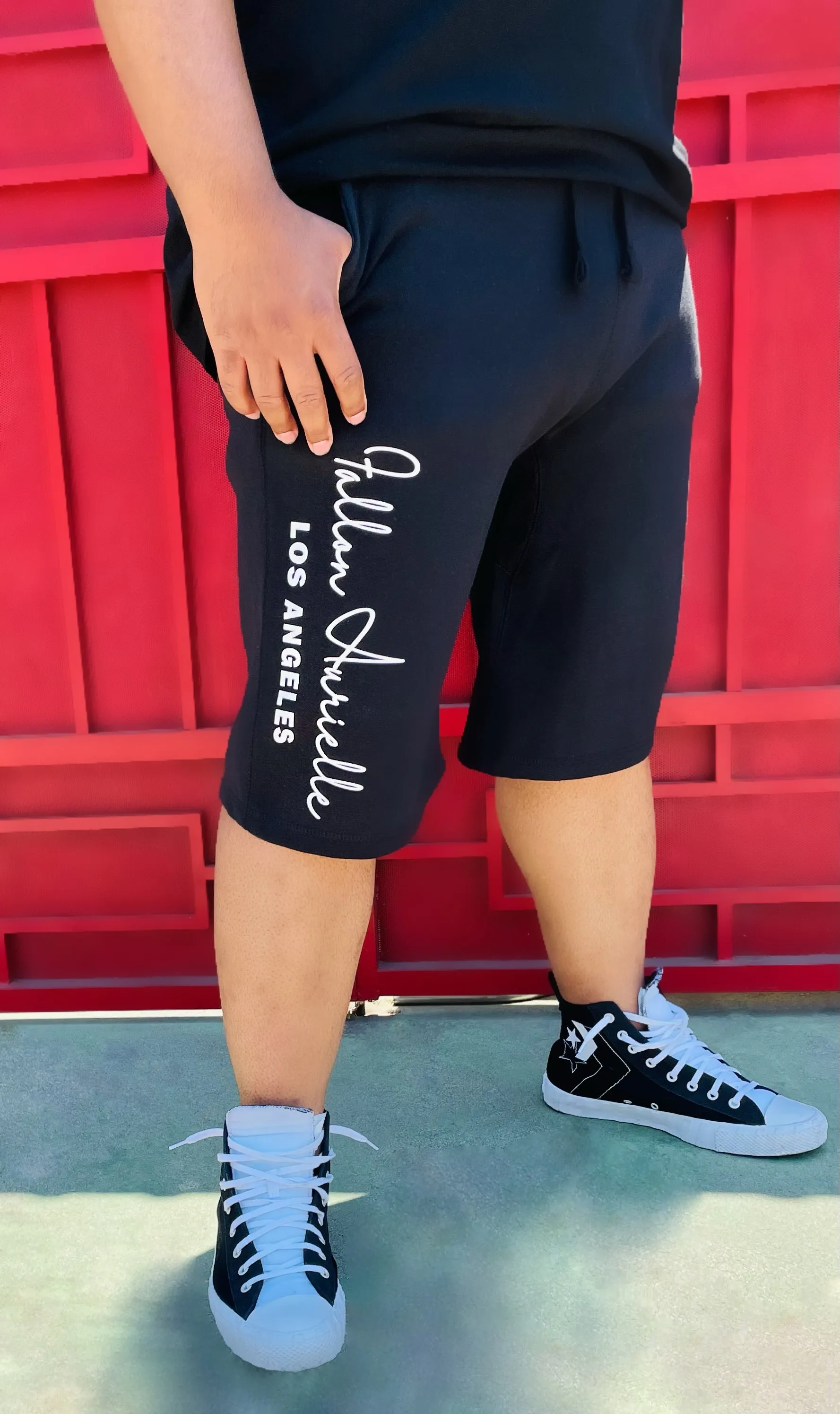 Fallon Aurielle Unisex Signature Los Angeles Rep Yo Set Short Set (Black & White)