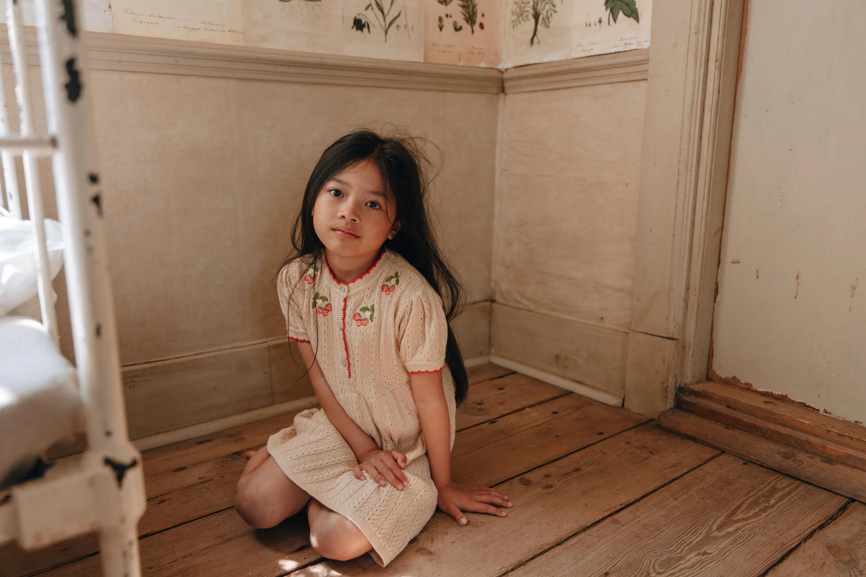 Faye Dress, Warm cotton/Rouge