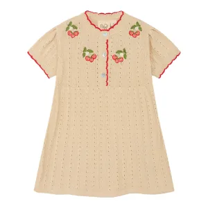 Faye Dress, Warm cotton/Rouge