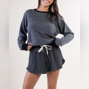 Feat BlanketBlend™ 4&quot; Shorts Fuzzy Cozy Gray Women's Shorts Size Small