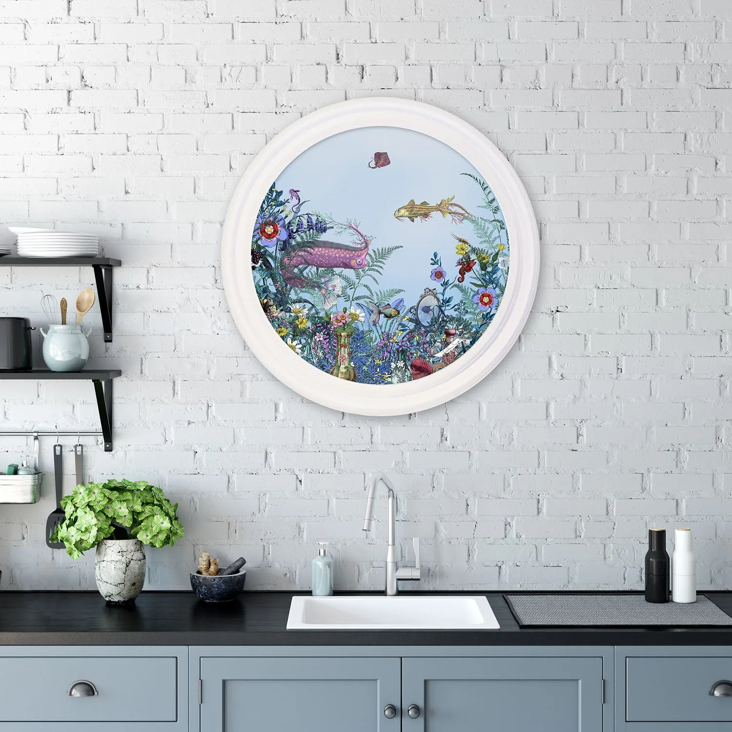 Fiskur Ne Thari - Circular Sea-born - Art Print