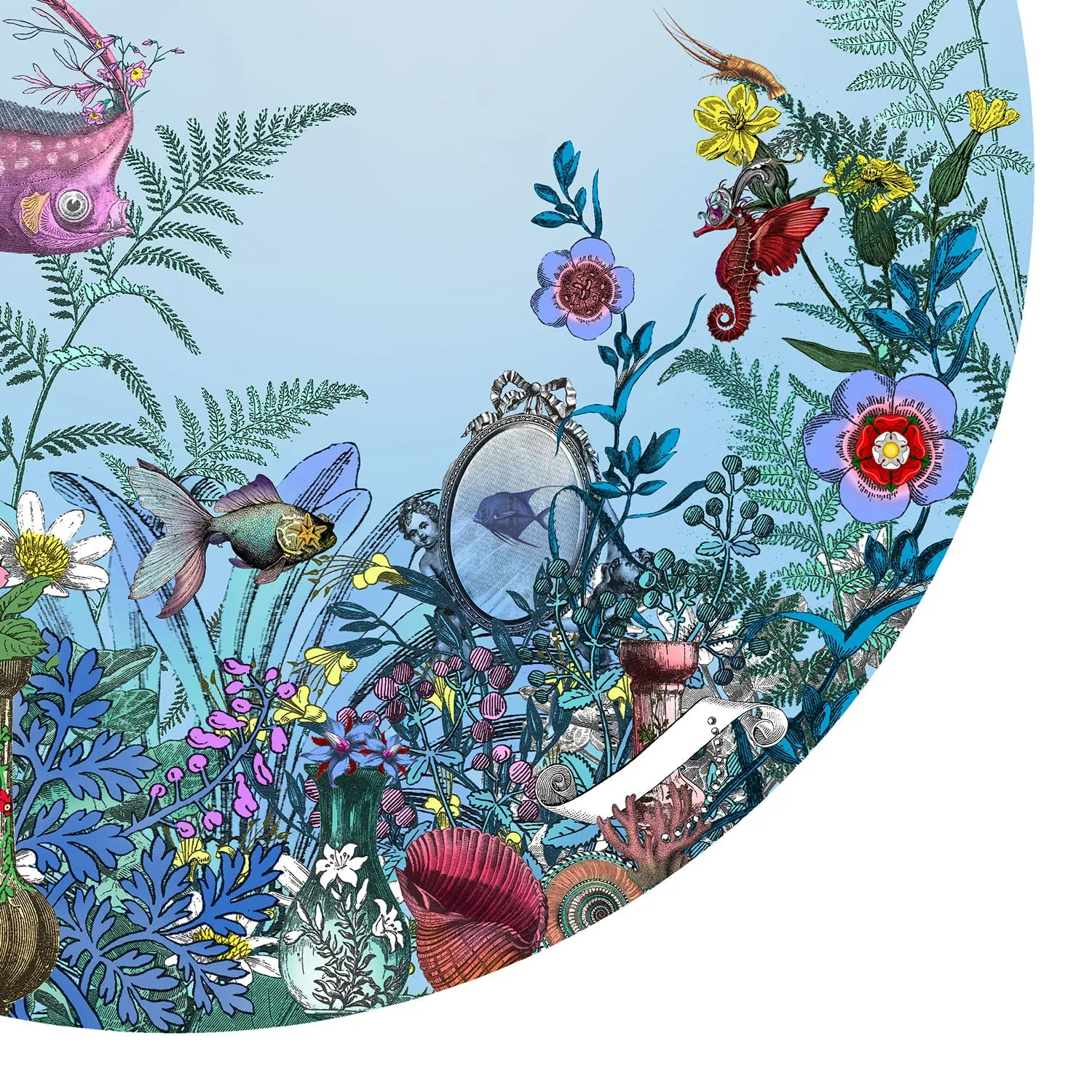Fiskur Ne Thari - Circular Sea-born - Art Print