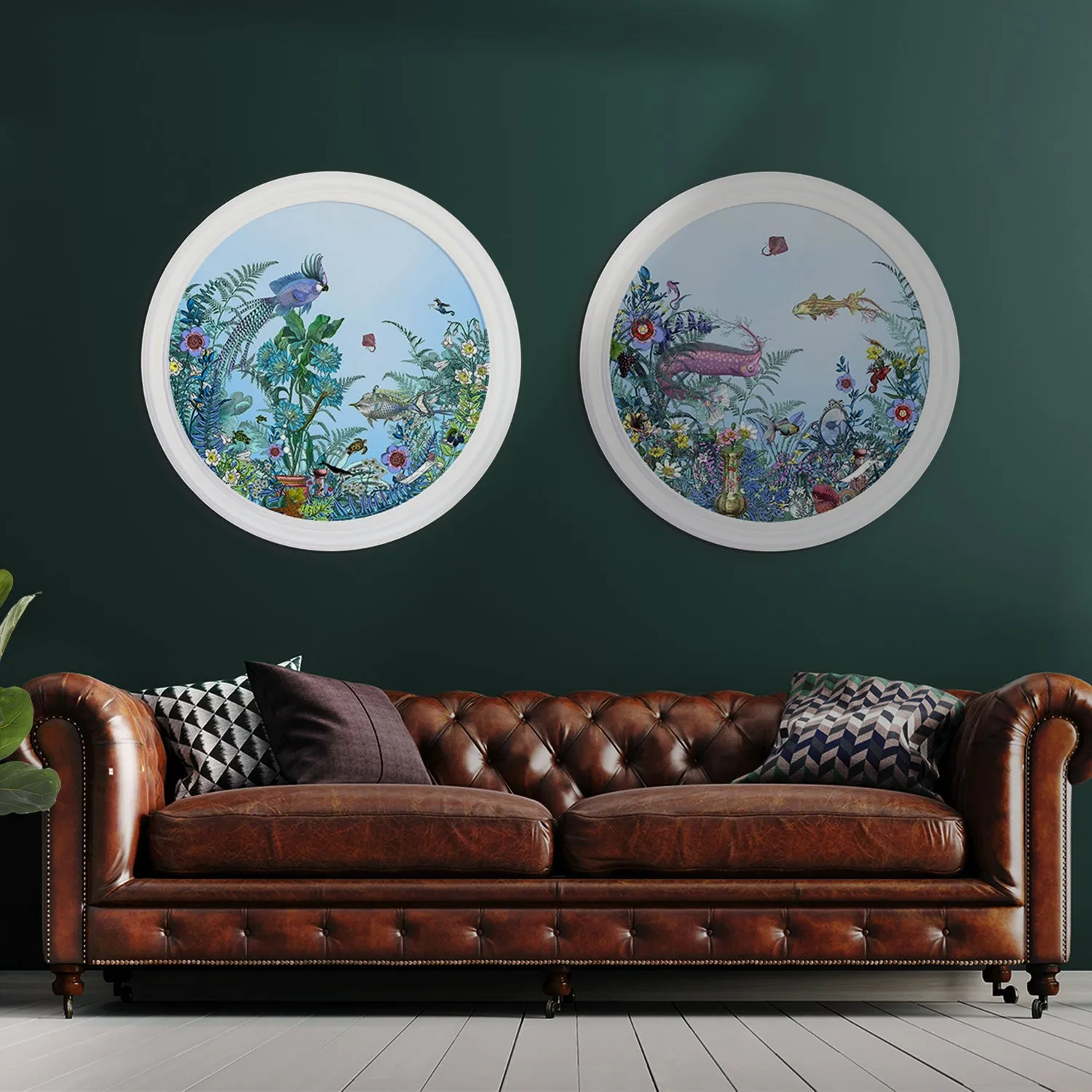 Fiskur Ne Thari - Circular Sea-born - Art Print