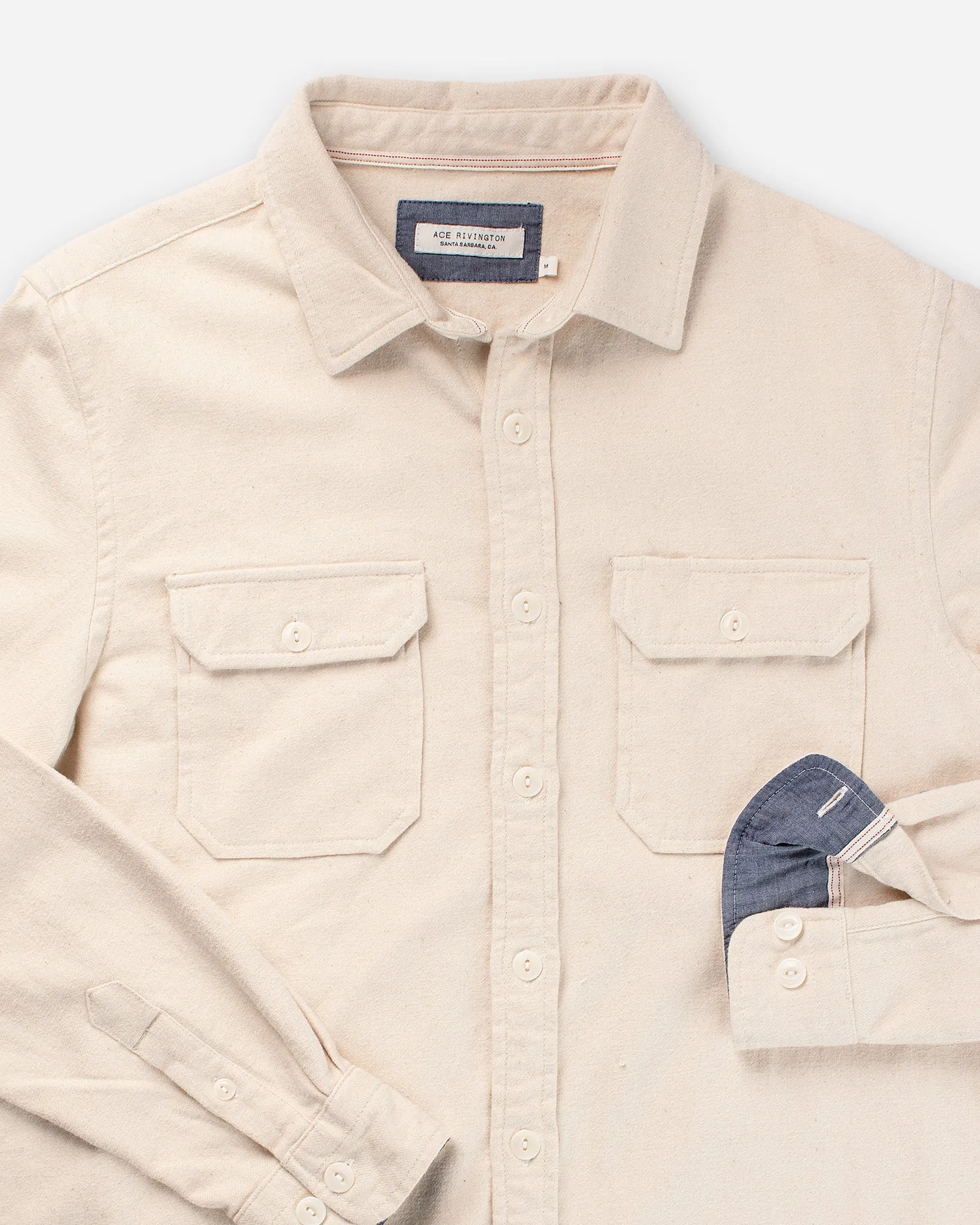 Flannel - Utility Shirt - Ecru H3