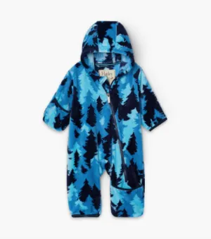Forest Camo Fuzzy Fleece Baby Bundler