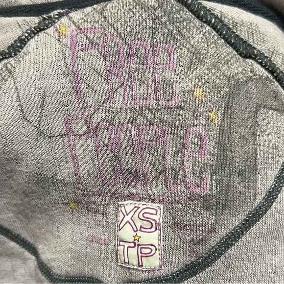 Free People Gray Women's Sweatshirt with Hood Pre-owned Good Condition