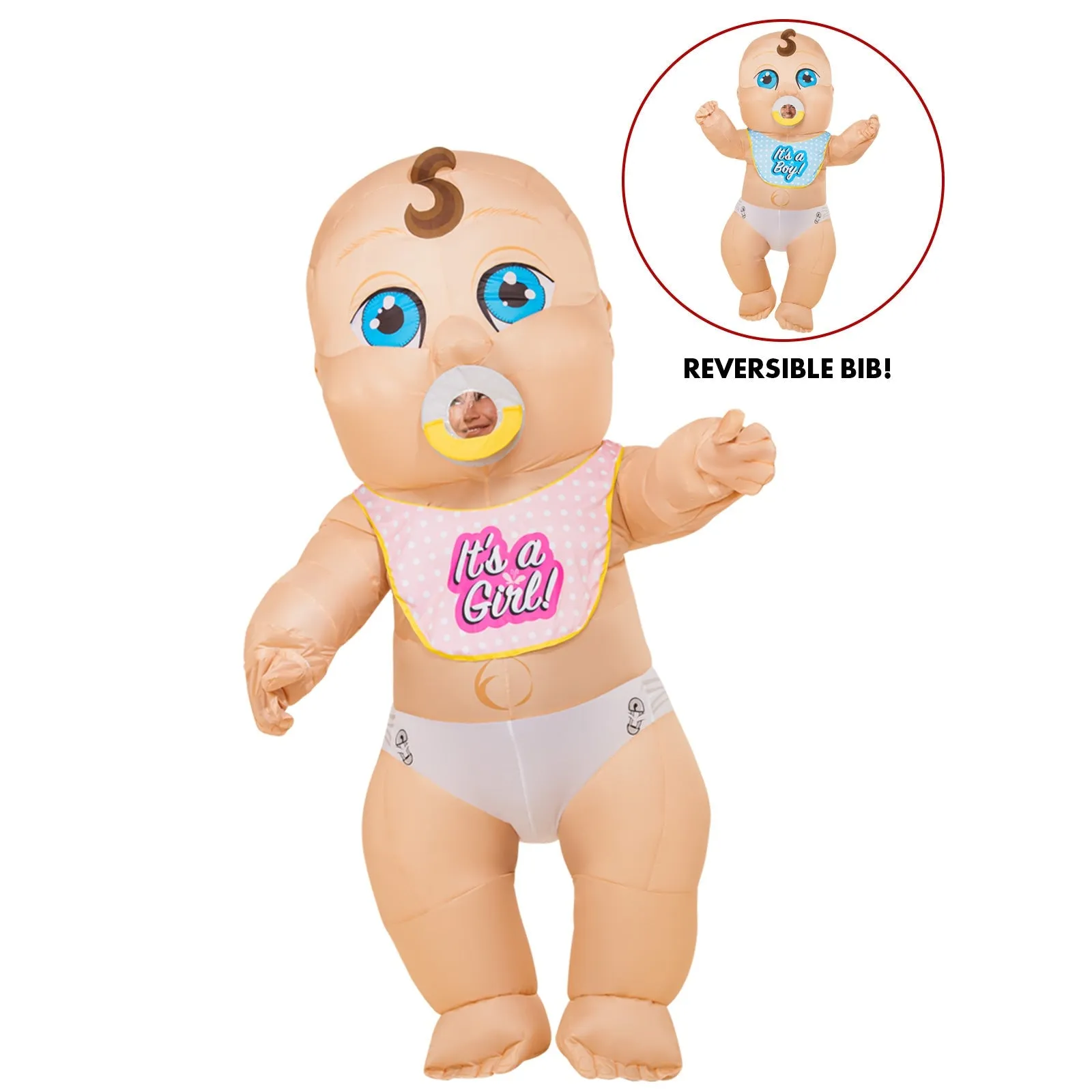 Gender Reveal Baby Inflatable Costume – Adult