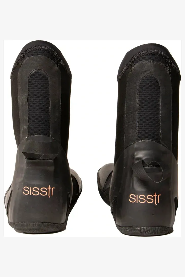 GIRLS SPLIT TOE BOOTIE 3MM - SOLID BLACK