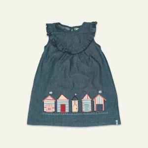 Grey Conversational Applique Dress
