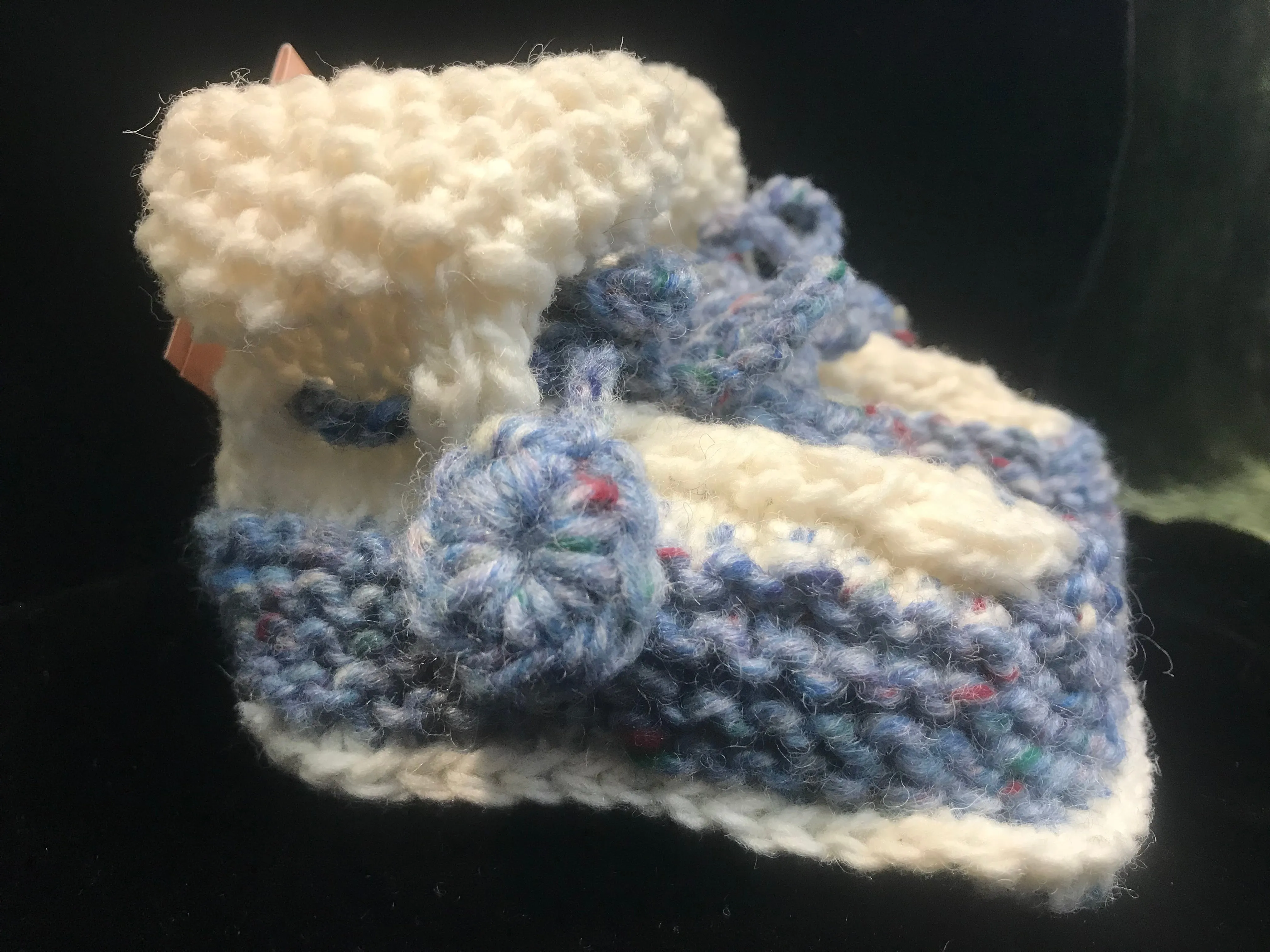 Handknit Aran Baby Booties