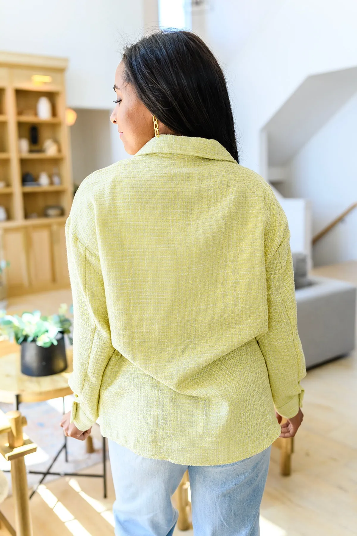 Hazel Blues® |  Daydreams Shacket in Yellow